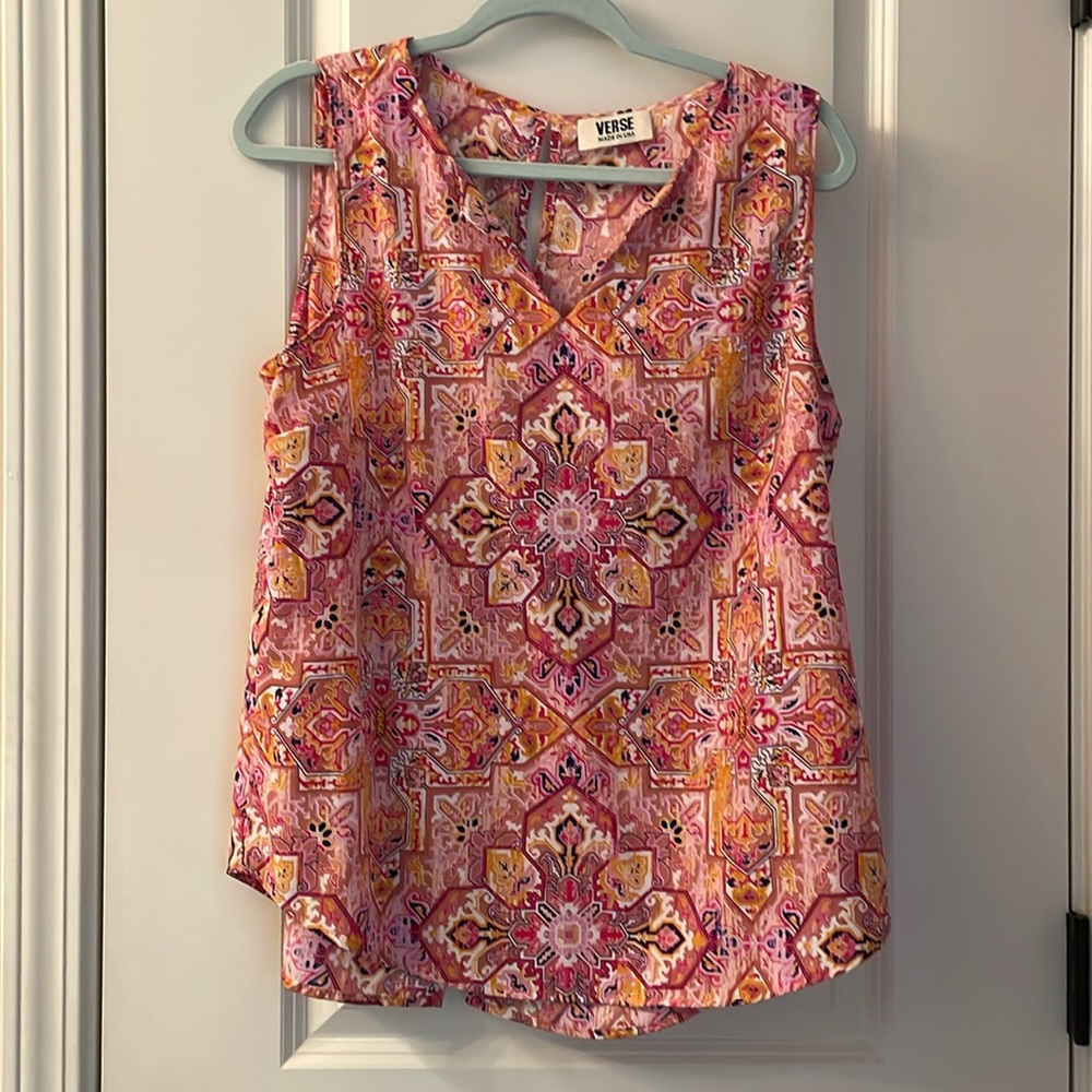 Pink and Orange ladies top